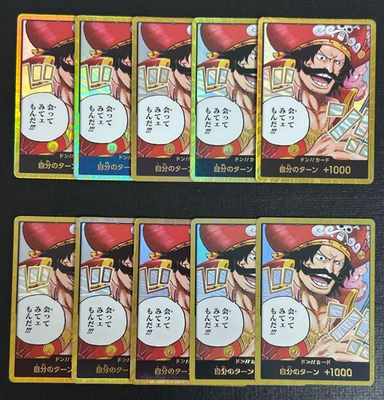 Gol D. Roger Gold DON !! Card Set of 10 OP13 One Piece Card Game