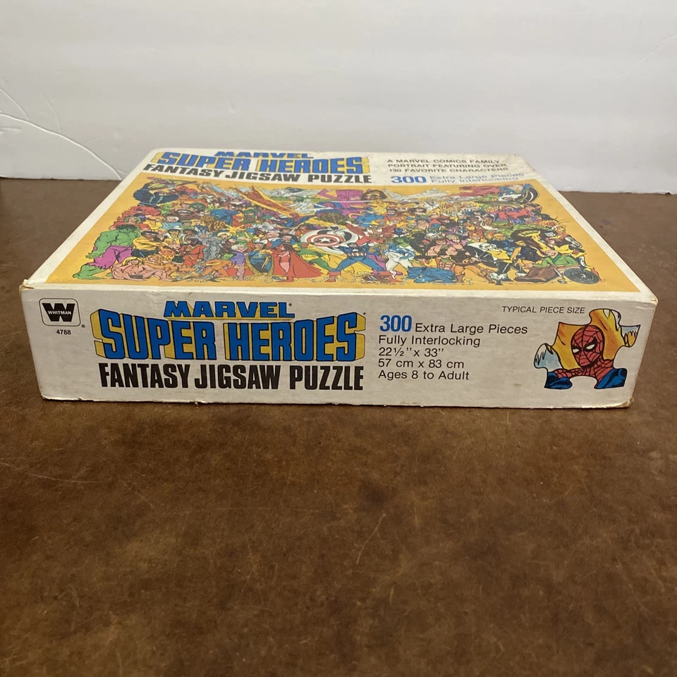 Marvel Super-Heroes Fantasy Jigsaw Puzzle Whitman 1983 - Image 2 of 4