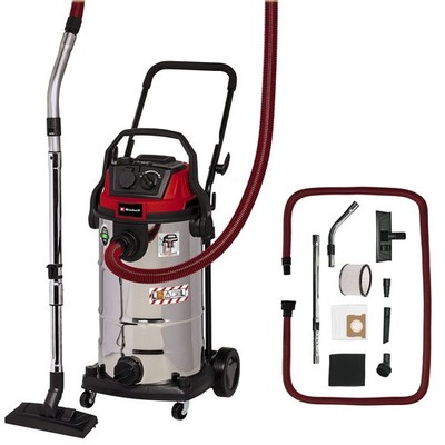Einhell Te-Vc 2340 Industriestaubsauger, rot/schwarz/silber, 40 l, 1900 W