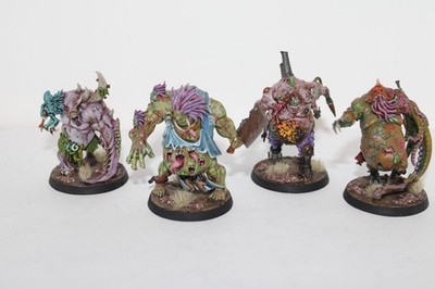Warhammer 40k Painted Kill Team Gellerpox Infected Nurgle Painted Squad