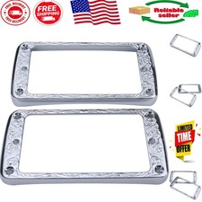 Curved Bottom Metal Pickup Rings Set - Perfect Replacement for Les Paul Guitars