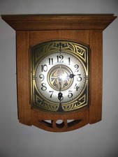 Lenzkirch 1 Million Jungendstil Freischwinger  Wanduhr LESEN!