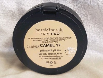 bareMinerals BarePro Performance Wear Powder Foundation CAMEL 17 0.34 oz 10 g