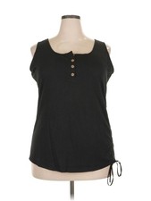 Kilian Women Black Sleeveless Blouse XXL
