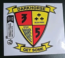 DARK HORSE GET SOME 3/5 MARINES DECAL/STICKER
