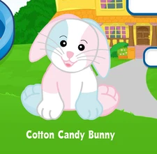 Webkinz Cotton Candy Bunny Virtual PET Adoption Code Only Messaged Webkinz Code!