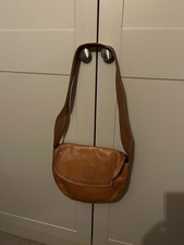 Leather Bag Brown Tan Jasper Conran Boho Style New Real Leather Shoulder Bag