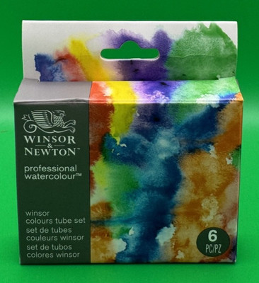 NIB WINSOR & NEWTON PROFESSIONAL Watercolor ESSENTIALS Colors 5ml TUBE SET 6 CT