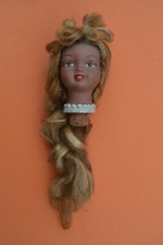 bouchon de bouteille - tête de poupée, cheveux longs