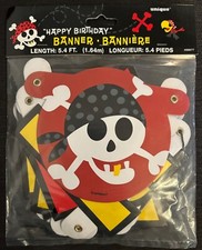 5.4ft Pirate Party Happy Birthday Banner