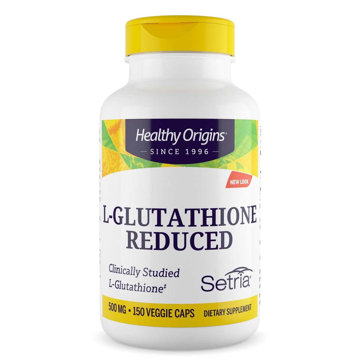 Healthy Origins L-Glutathione Reduced 500mg 150 Veggie Capsules Detox &  Liver