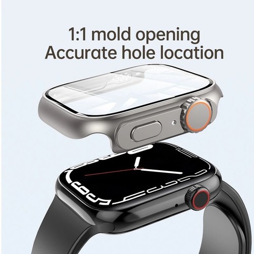 Zmień na Ultra etui na Apple Watch Series 9 8 7 6 5 SE 40/44/41/45 Szklana pokrywa - Zdjęcie 3 z 22