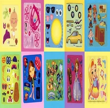 10 Assorted Make Your Own Stickers - Party Favors - Rewards - Set 2