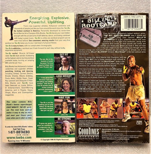 Billy Blanks Tae-Bo & BootCamp VHS Videos Both are NEW! Sealed! - Picture 2 of 2