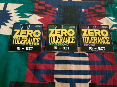 Zero Tolerance Collection, Strictly Limited Games set of three 16 bit stickers