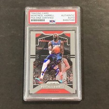 2019-20 Panini Prizm #124 Montrezl Harrell Signed Card PSA Slabbed Clippers