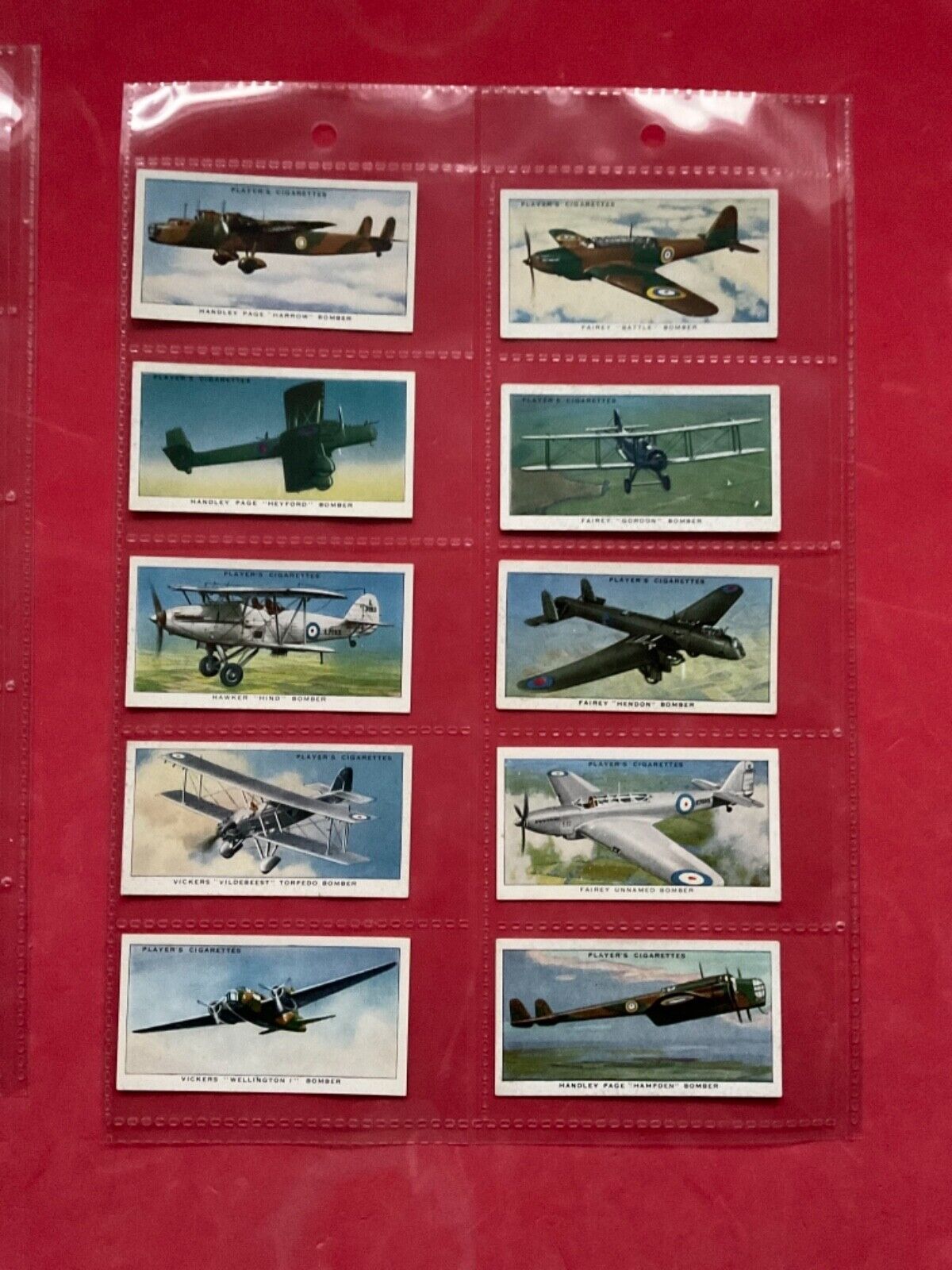 Vicker Wellington Bomber cigarette card in Players 1938 Aircraft of the  Royal Air Force, a series of 50 cards Stock Photo - Alamy