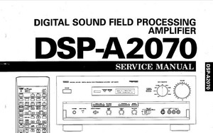 Yamaha Dsp A2070 Digital Champ Sonore Traitement Service Amp Manuel Livre Anglais Ebay