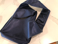 Aquage Navy Blue Sling Backpack One Shoulder Adjustable Cell Phone Zip Pocket