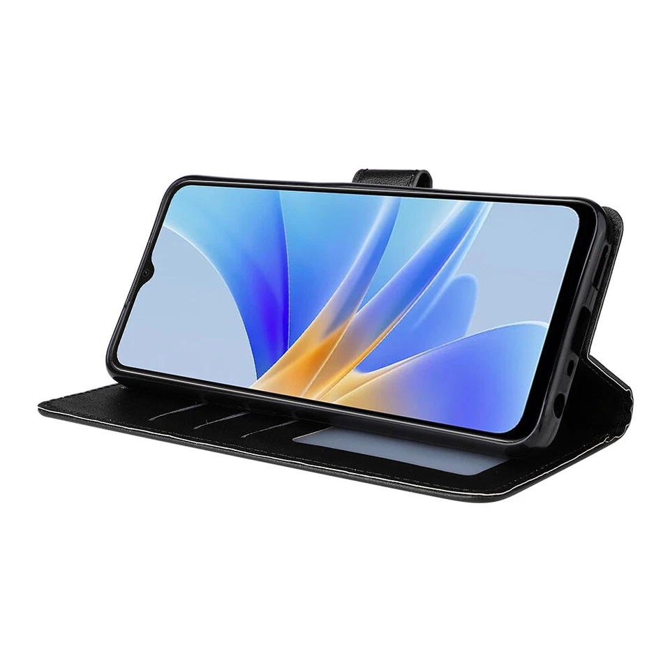 Case for Realme V5 7 Q2 Narzo30 Pro Oppo K7X A17 Leather Flip Wallet Stand Cover - Image 3 of 4