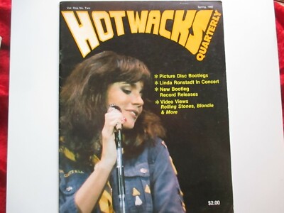 HOT WACKS Quarterly Vol 1 No 2 (Spring 1980) CANADA Magazine  Linda Ronstadt ao 
