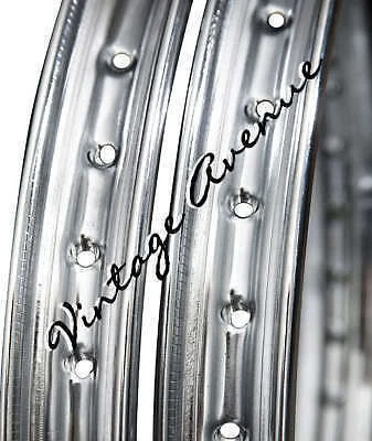 SUZUKI B105P LLANTA DELANTERA + TRASERA 2 PIEZAS + JUEGO DE RADIOS CROMADOS CON BOQUILLA 72 PIEZAS (A) Foto 4 de 4