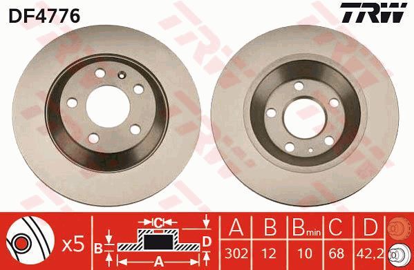 Disques de frein en fonte de carbone pour Audi A6 Allroad C6 2.7 et 3.0 TDI