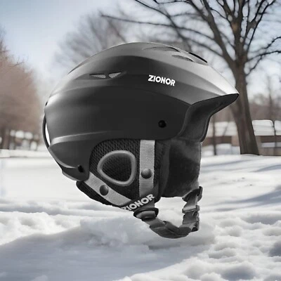 ZIONOR Lagopus H1 Ski Snowboard Helmet Air Flow Control Adjustable Black Large