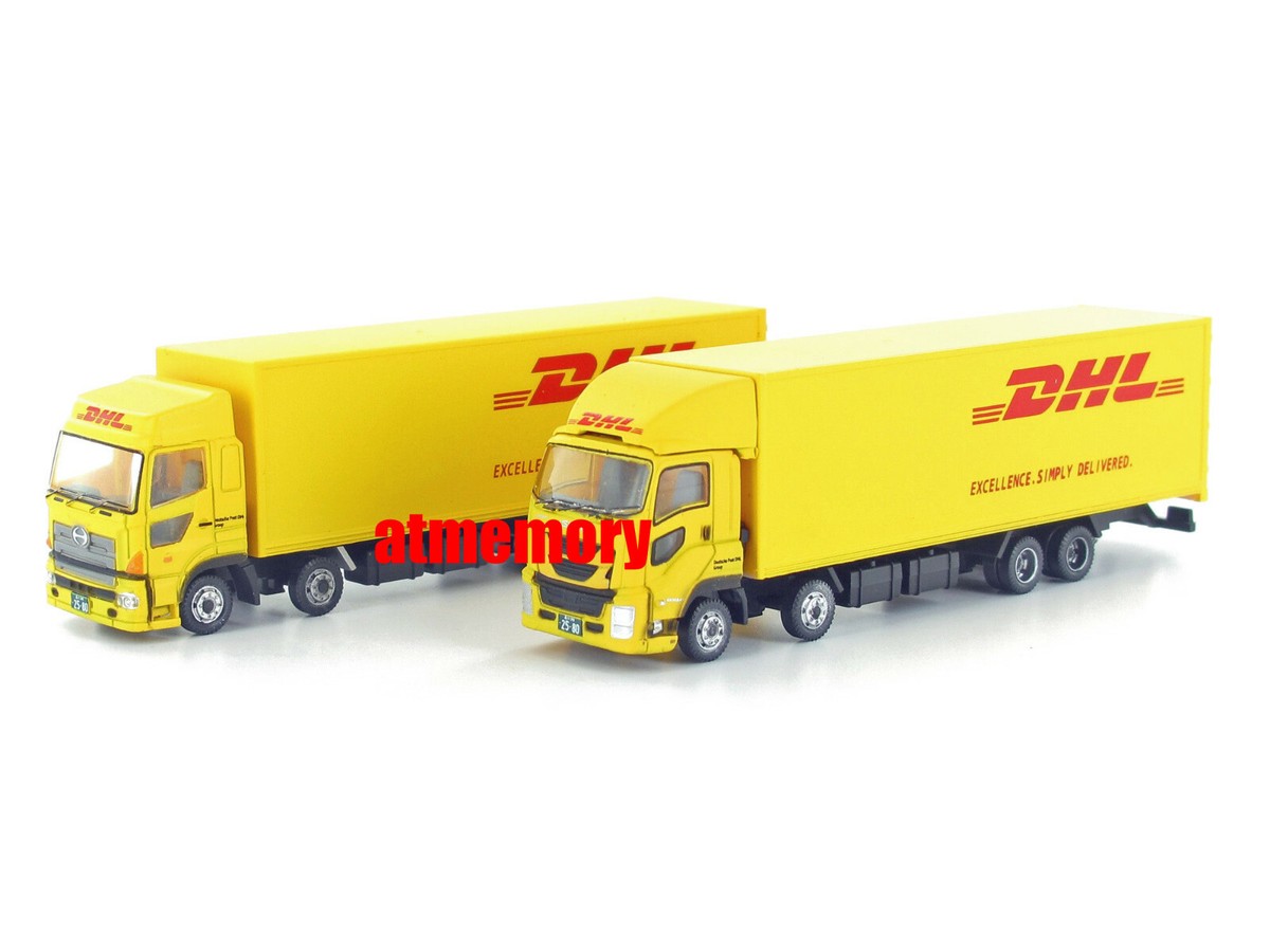 車　模型　DHL　トラック DHLシミュレーション玩具トラックモデル,合金プルバック