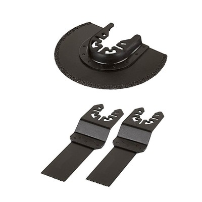 Wolfcraft Multitool Multimaster Sägeblatt Zubehör-Set  3-tlg Universal-Aufnahme