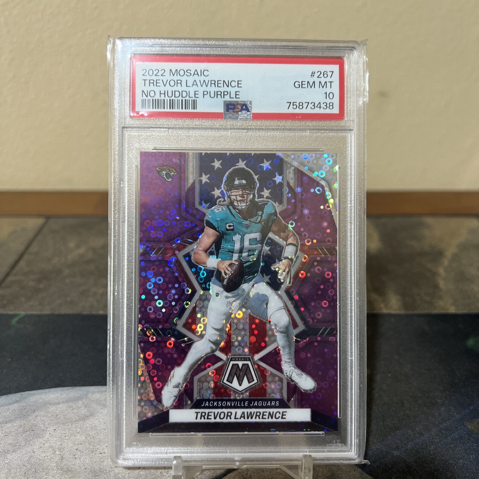 2022 Mosaic Trevor Lawrence No Huddle Purple Disco/50 #267 PSA 10 💎