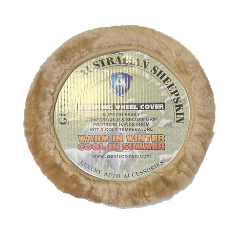 LUXURIOUS AUS Genuine Sheepskin Steering Wheel Cover - Picture 10 of 13