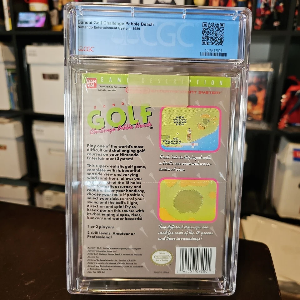 BANDAI Golf: Pebble Beach Challenge NEW Factory SEALED CGC 9.2 A+! - Image 3 of 3
