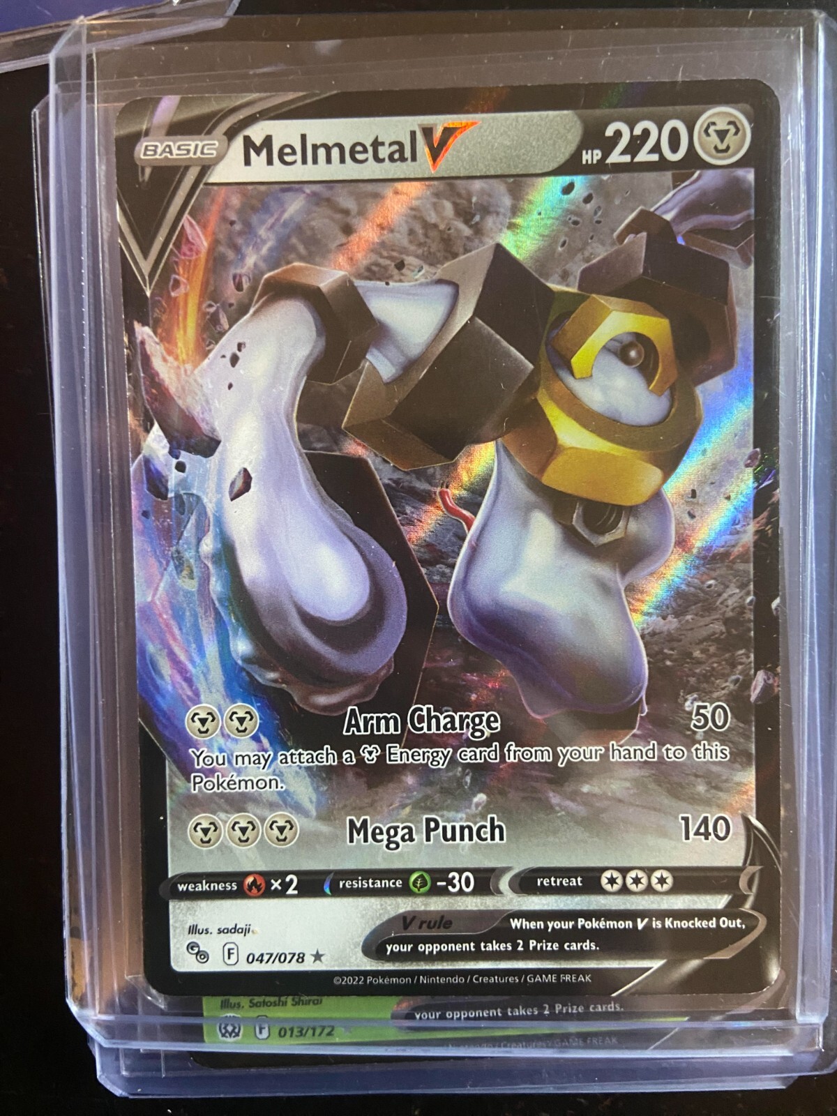 Melmetal V 47/78 Ultra Rare Holo Pokemon Go F2