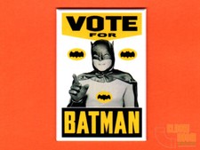 Vota por Batman 2x3" nevera/armario imán años 60 Batman TV póster Adam West
