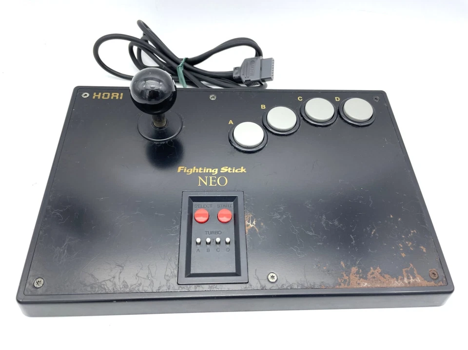 Neo Geo AES CD Continuous firing possible Controller HORI Fighting stick Tested - Image 3 of 4