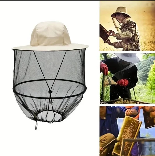 Anti-Mosquito Bug Bee Insect Head Net Hat Cap Sun Protection Fishing Hiking