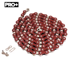 2TONE RED SINGLE SPEED BIKE CHAIN OLD SCHOOL BMX VINTAGE SCHWINN CRUISER FIXIE.