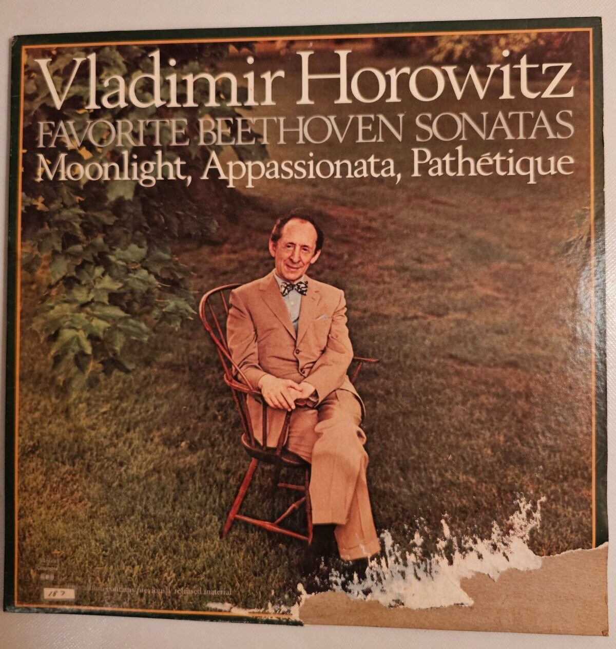 Beethoven* - Vladimir Horowitz - Favorite Beethoven Sonatas (LP, Album, Comp)
