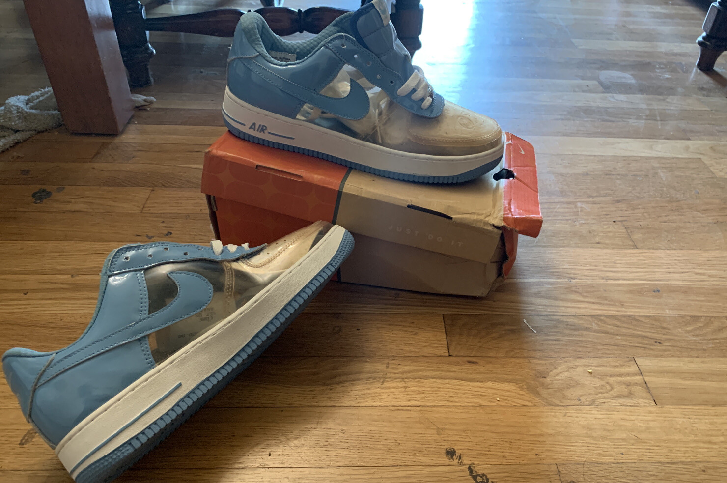 fully clear invisible nike air force ones