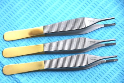 3 T/C GERMAN GRADE  ADSON BROWN TISSUE FORCEP 4.75'' WITH TUNGSTEN CARBIDE INSERT
