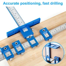 Cabinet Hardware Jig Adjustable Punch Locator Handle Template Tools Drill Guide