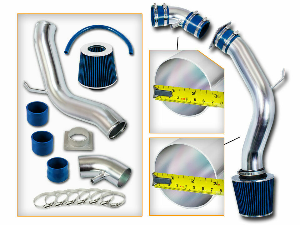 3" BLUE JDM Cold Air Intake Induction Kit + Filter For 0206 Altima 2
