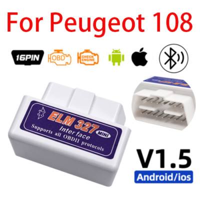 OBD2 ELM 327 Car Scanner Tool Android IOS Error Code Mini BT Reader Fits For 108