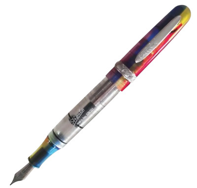 Stipula ST62045 - Etruria Rainbow Fountain Pen Prisma 14k gold Medium NIB #X/351