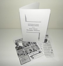 Remington Noiseless Desk Model Typewriter Instruction Manual Repro + Advert thumbnail