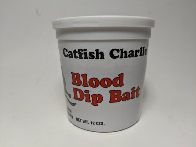 Catfish Charlie Extra-Sticky Blood Dip Bait 12 oz.   