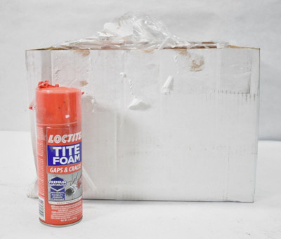 Lot of 8 Loctite Tite Foam Insulating Foam Sealant Sprays 12 oz Gaps & Cracks
