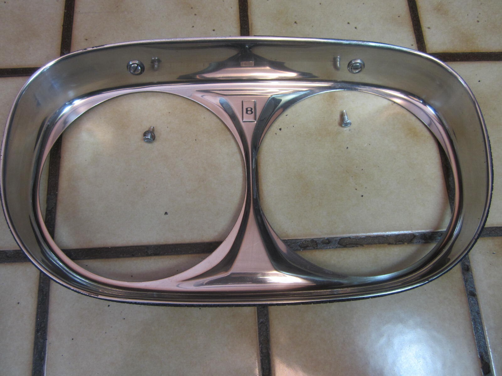 Bentley S3 Headlight Bezels / headlight surround with factory screws (pair)