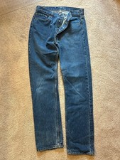 Vintage Levi’s 501 Jeans USA Made 1980s 501‑0112 Button Fly W32 L34 Small e Red